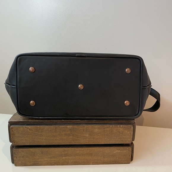 LEATHER Black Mexican Large High Quality TAPASTRY Shoulder NEW UNIQUE! $399